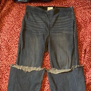 Stylish dark blue Distressed Women's Jeans